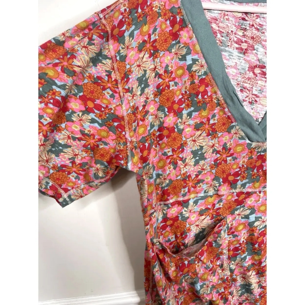 VintageNatural Life Women Jumpsuit One-Piece Floral Bohemian Relaxed Fit L - Picture 5 of 7